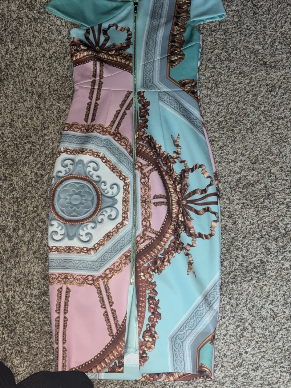 Ted Baker versailles print assymetric Bodycon Dress